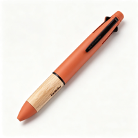 Stylo multifonctionnel Uni MSXE5-KF-05 Jetstream x Karimoku 4-en-1, 4 couleurs, stylo à bille + crayon mécanique 0,5 mm