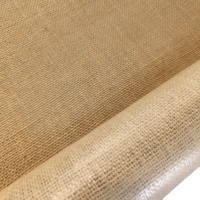 Tissé 100% Jute Tissu PE Enduit Imperméable Toile De Jute Tissu pour Sac