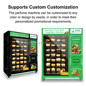 Máquina Expendedora de Alimentos Refrigerada Inteligente, Totalmente Automática y Personalizada, <span class=keywords><strong>con</strong></span> <span class=keywords><strong>Pago</strong></span> <span class=keywords><strong>con</strong></span> <span class=keywords><strong>Tarjeta</strong></span> de Crédito y Función SDK para Pasteles - Product Image 3