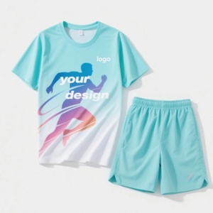 Custom Printed Summer Quick-Drying Running Training Round Neck Unisex 100% <b>Polyester</b> T-Shirts - Product Image 3