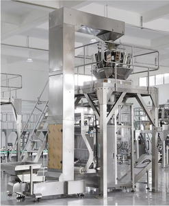 Máquina de envasado automática vertical VFFS industrial para <span class=keywords><strong>bulgur</strong></span>, frutos secos, granos, palomitas de maíz y patatas fritas, con báscula de 10 cabezales para legumbres - Product Image 2