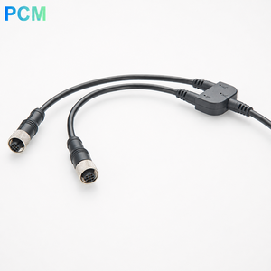 M12 5 针传感器执行器 Y 型分路器电缆 1 公头转 2 母头，适用于工业自动化 PLC 机器人传感器机械设备 - Product Image 4