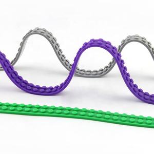 Cinta adhesiva de silicona para bloques de construcción, juguete educativo, venta al por mayor de fábrica, azul, amarillo y rojo, <span class=keywords><strong>con</strong></span> pegatina - Product Image 3