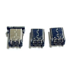 Prise femelle Type C 24 broches 10,5 mm USB 3.1 SMD verticale 180 degrés avec couvercle - Product Image 3