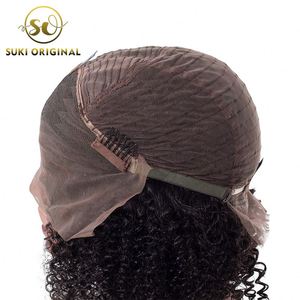 Hecho a mano barato 10 12 14 16 pulgadas 1b Top Remi humano indio de la Virgen <span class=keywords><strong>el</strong></span> pelo corto Bob rizado Hd de encaje pelucas - Product Image 5