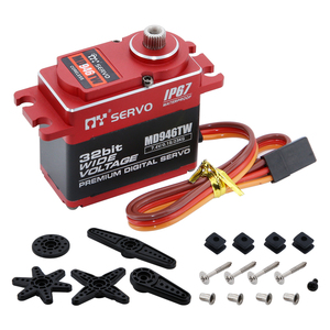Servo của tôi md946tw 7.4V 23kg mô-men xoắn cao <span class=keywords><strong>coreless</strong></span> động cơ kim loại bánh răng servo Tác động kháng kim loại bánh răng RC tốc độ cao Xe mô hình servo - Product Image 1
