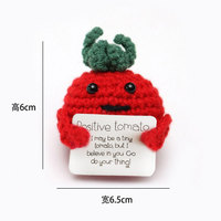 Jouets très demandés 2025 : Pommes de terre d'écoute émotionnelle à coudre et à tisser avec messages positifs, porte-clés au crochet, jouets au crochet