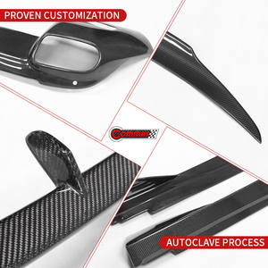 Kit carrosserie style RZ en fibre de carbone à prix réduit pour Ferrari F12 : lèvre avant, lèvre arrière, jupes latérales, spoiler. - Product Image 4