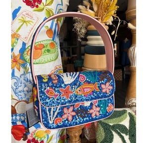 Sac à main bandoulière brodé de perles de qualité supérieure fabriqué avec des perles de rocaille et fabriqué à la main pour un look de luxe élégant et magnifique - Product Image 4