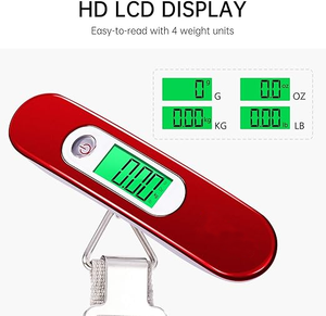 LCD hiển thị bẫy kỹ thuật số hành lý có trọng lượng quy mô với đèn nền cho du lịch trọng lượng Quy mô 50kg - Product Image 4