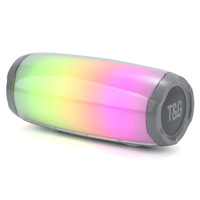Global 5.3 untuk Speaker TG366 Tahan Air TWS Lampu RGB Setengah Layar Berdenyut Portabel Luar Ruangan Kartu USB
