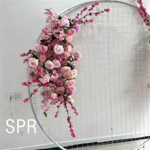 Bouquet de demoiselles d'honneur artificiel moderne et simple, fournitures de décoration florale pour arche de mariage, porte de lune, scène, mandap - Product Image 3