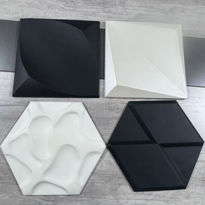 Panneau <span class=keywords><strong>mural</strong></span> d'art 4D moderne, texture en relief 3D écologique, effet stéréo 3D, imperméable et ignifuge pour la décoration de la maison et des hôtels - Product Image 6