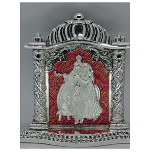 Graceful Radha Krishna Idol estatua de acero inoxidable para el hogar templo Puja decoración de la habitación escultura religiosa hindú perfecta boda - Product Image 3