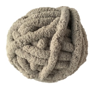 Factory Wholesale Thick <b>Polyester</b> Chenille Chunky <b>Yarn</b> for Arm Knitting Chenille Blanket - Product Image 3