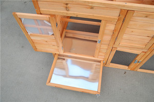 Vente en gros Petit poulailler de luxe Cage à volaille en bois d'extérieur WoodVille Grande cage pour animaux de compagnie - Product Image 5