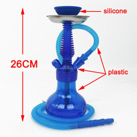 Narguilé jetable en plastique, vente en gros, tuyau Sheesha Portable