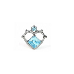 <span class=keywords><strong>Piercing</strong></span> d'<span class=keywords><strong>oreille</strong></span> en Titane ASTM F136, motif Cœur Gothique Aile Princesse avec Zircon Cubique, à filetage interne, pour Helix, Tragus, Cartilage - Product Image 6