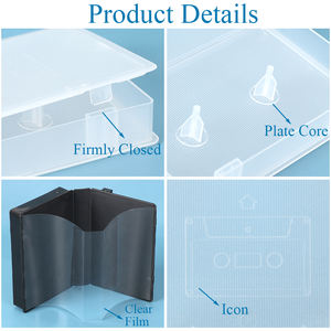 SUNSHING-Étui vierge pour <span class=keywords><strong>cassette</strong></span> audio, étui de jeu, protection VHS, boîte de rangement anti-poussière avec <span class=keywords><strong>film</strong></span> - Product Image 6