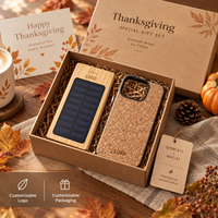 Banque d'alimentation solaire en bois avec logo personnalisé 10000mAh, design écologique, coffret cadeau personnalisable