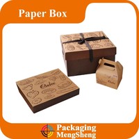 Boîtes à gâteaux de mariage blanches personnalisées et économiques, boîte à gâteau au fromage, boîte d'emballage alimentaire avec poignée