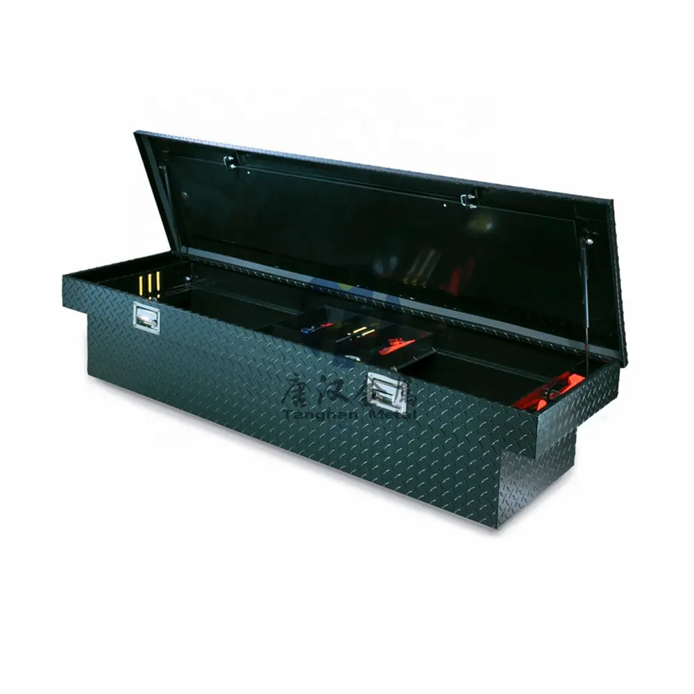 Caja de Herramientas de aluminio para camioneta, placa de comprobador de rodadura de diamante, UTE Crossover