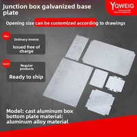 Base de montage en aluminium moulé étanche, traitement de surface galvanisé, niveau de protection : Aucun, modèle plinthe, fabriqué en Chine continentale