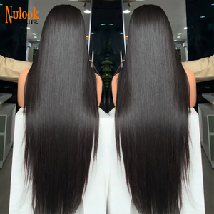 Perruque naturelle 13x6 sans colle, entièrement en dentelle HD, avec cuticules alignées, en cheveux humains vierges vietnamiens et indiens bruts, avec dentelle frontale - Product Image 1