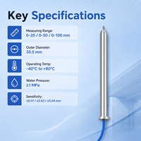 Sonde vibrante pour mesure des fissures en alliage d'aluminium, précision 0,05 %, résistance à haute pression, large plage de température -40~+80