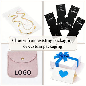 Conjunto de joyería de moda en tonos dorados, collar en capas y pendientes colgantes con cuentas de piedras preciosas para uso diario y fiestas - Product Image 5