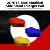 Béquille latérale assistée en aluminium aérospatial CNC 6061-T6 pour moto de route Zontes 368G, relevage facile, anodisée