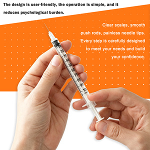 <span class=keywords><strong>Jeringa</strong></span> <span class=keywords><strong>de</strong></span> <span class=keywords><strong>insulina</strong></span> médica desechable estéril Volúmenes <span class=keywords><strong>de</strong></span> 0,5 ml y 1ml con agujas diversas - Product Image 5
