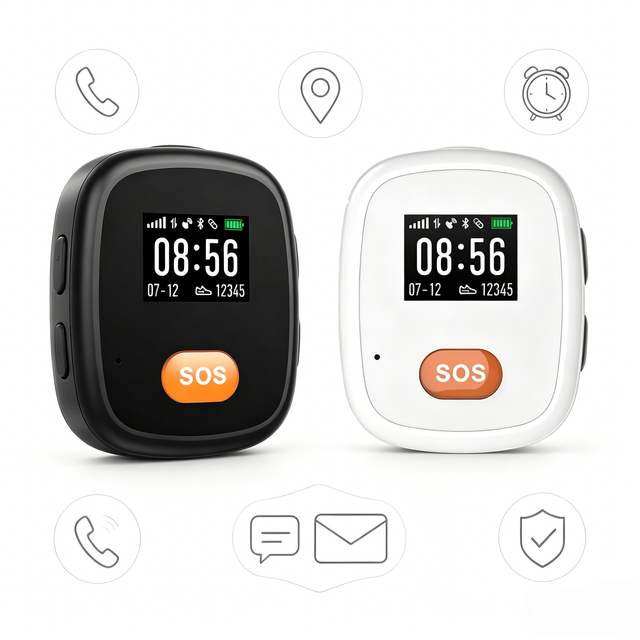 Full Function Senior GPS Pendant Fall Detection Alarm Step Counter Two-Way Calling Locator