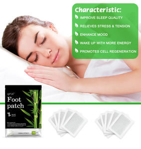 Diepreinigende Voetpleister 100% Natuurlijke Bamboe-Azijn Voetpleister <span class=keywords><strong>Detox</strong></span> Voor Het Verbeteren Van De Slaapkwaliteit - Product Image 4