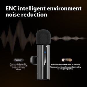 <span class=keywords><strong>2025</strong></span> Mới 1 Kéo 2 <span class=keywords><strong>Microphone</strong></span> Lavalier Tiếng Ồn Hủy Bỏ Xách Tay Mini Ghi Âm Không Dây <span class=keywords><strong>Microphone</strong></span> Cho Video Vlog Phát Sóng - Product Image 3