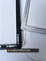 Vente Flash : Boîte à Lumière LED pour Affiches, Cadre en Aluminium, Verre Trempé, Enseigne Rétroéclairée pour Vente en Gros et Personnalisation OEM