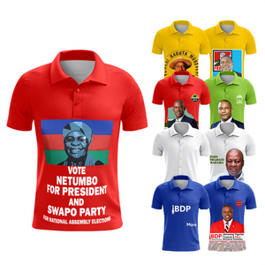 Custom Logo Quick Dry 100% Polyester Sport Golf Polo Shirt for Election Business School Events