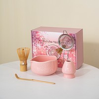 Ensemble de matcha 5 étoiles à faible MOQ, ensemble de thé japonais traditionnel, ensemble de matcha japonais 5 pièces, peut également être offert en cadeau à des amis ou des collègues