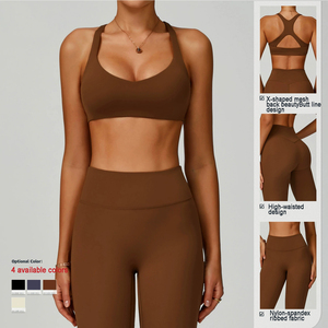 <span class=keywords><strong>Ropa</strong></span> deportiva para <span class=keywords><strong>mujer</strong></span> Sujetador deportivo + Pantalones cortos de gimnasio + Leggings de yoga + Chaqueta de yoga Conjuntos de fitness para gimnasio <span class=keywords><strong>Ropa</strong></span> de gimnasio Conjunto de <span class=keywords><strong>mujer</strong></span> - Product Image 3