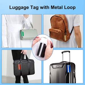 Etiquetas de Equipaje de Aluminio con Tarjeta de Identificación y Anillo de Acero, Etiqueta Antipérdida para Maletas, Accesorios de Viaje para Maletas - Product Image 5