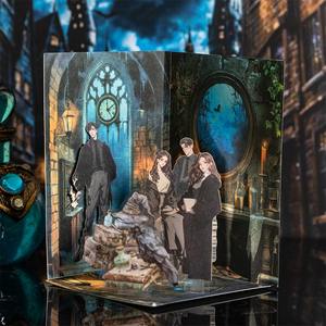 Paquete de 15 Hojas de Pegatinas Autoadhesivas con Diseño de Mago de la Moda de Enchant Academy, Estilo Europeo Vintage, con Recorte y Acabado Brillante, para Decoración - Product Image 3