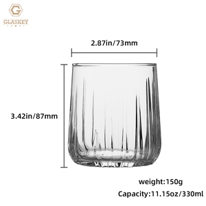 Juego de Vasos de Vidrio de Alta Gama para Agua <span class=keywords><strong>y</strong></span> Bebidas, Vaso Grabado de 330 ml <span class=keywords><strong>y</strong></span> 350 ml, Vasos Highball para Hotel <span class=keywords><strong>y</strong></span> <span class=keywords><strong>Bar</strong></span> - Product Image 2