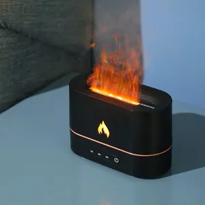 Servizio gratuito di Logo all'ingrosso caldo a doppio colore luce 250ml umidificatore olio essenziale Aroma vulcano diffusore umidificatore