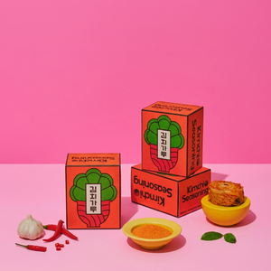 Condimento en Polvo de Kimchi Coreano, Sabor Picante Fermentado, para Aderezar Bocadillos, Salsas y Procesamiento de Alimentos (15g X 15 Unidades) - Product Image 1