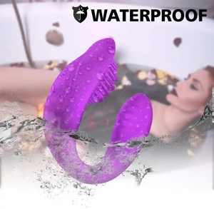 Vibrador para Mujeres en Forma de U, Masajeador de Clítoris y Punto G, 10 Velocidades, Control Remoto, Manos Libres, Juguetes Sexuales, Vibración, Impermeable - Product Image 1