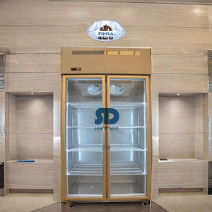 Congelador Vertical de Acero Inoxidable Soardragon con Puerta de Vidrio para Almacenamiento y Exhibición <span class=keywords><strong>en</strong></span> la Cocina - Product Image 2