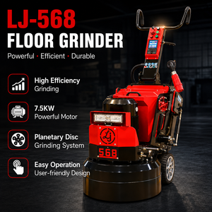 Lucidatrice <span class=keywords><strong>per</strong></span> Pavimenti LJ568 a 9 Teste con Supporto OEM, 7.5KW, Levigatrice a Secco e Umido da 550mm <span class=keywords><strong>per</strong></span> Lavori su Pavimenti in <span class=keywords><strong>Cemento</strong></span> ed Epossidici - Product Image 3