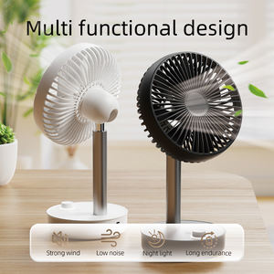 Ventilador de Escritorio Mecánico de Plástico Recargable con Oscilación de 90°, Temporizador de 3H, 100 Velocidades Continuas, Silencioso, Refrigeración Personal Nocturna - Product Image 2