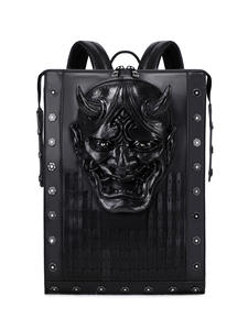 Мужской женский рюкзак из искусственной кожи с заклепками - Product Image 3