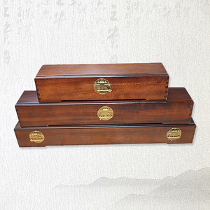 Caja de Madera de Alcanfor para Caligrafía y Pintura, Rectangular, 75x8.5x8.5cm, con Cerradura, Caja de Almacenamiento para Regalos - Product Image 3